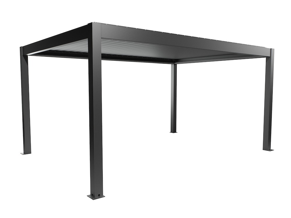 BIOHORTGARTE Pergola Gr. 5 x 3,5 dunkelgrau-metallic 16983525