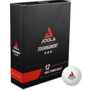 Joola Tischtennisbälle Tournament*** 40+, 3-Sterne Qualität, Ø 40mm, weiß, 12 Stück