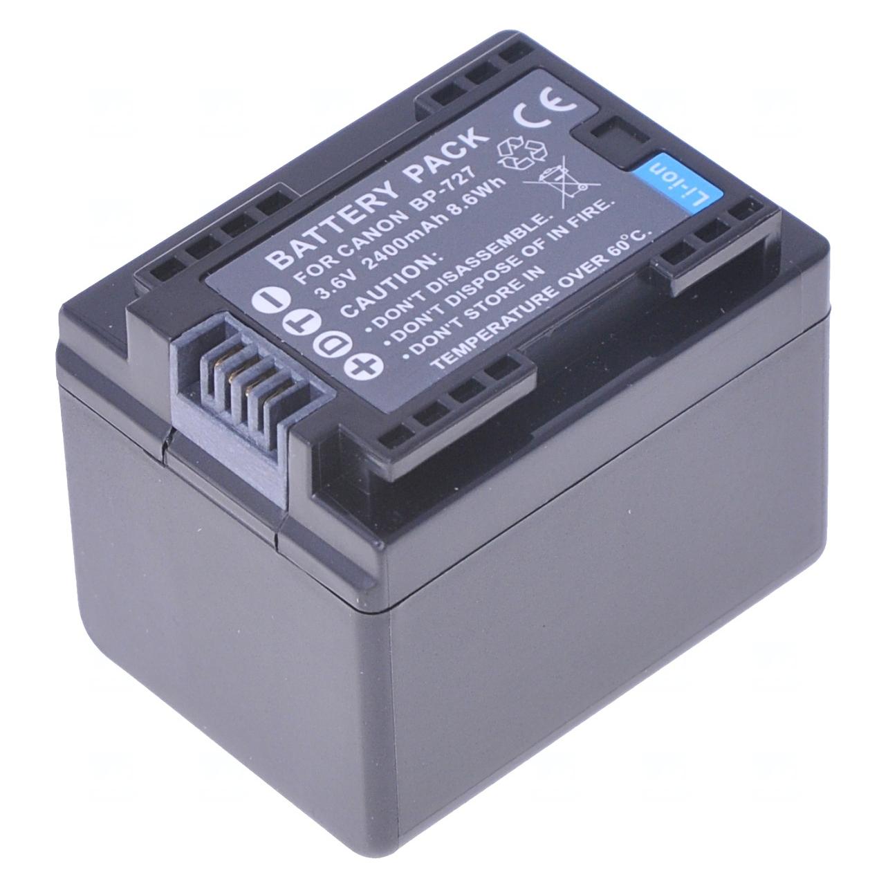 T6 Power Baterie Canon BP-727,,,????ern???? (Kamera Akku) (VCCA0037)