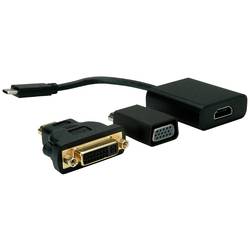 VALUE Display Adapter USB Typ C - VGA + HDMI + DVI 12.99.3229
