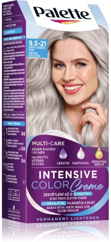 Schwarzkopf Palette Intensive Color Creme Permanent-Haarfarbe Farbton 9.5-21 Luminous Silver Blonde 1 St.