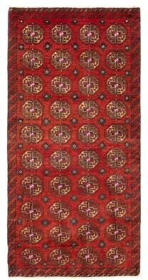 "ECARPETGALLERY Hand-knotted Baluch Red Wool Rug - 2' 5"" x 4' 11"""