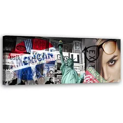 WANDBILD collage new york