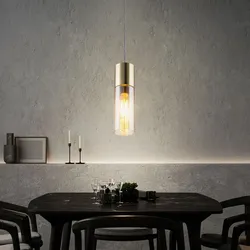 Pendel Hänge Leuchte Schlaf Gäste Zimmer Glas Messing Decken Lampe Globo 21000HM