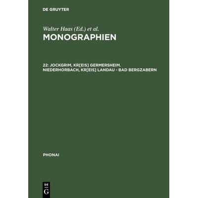Jockgrim, Kr[eis] Germersheim. Niederhorbach, Kr[eis] Landau - Bad Bergzabern, Gebundene Ausgabe von , De Gruyter, 978-3-484-23026-2