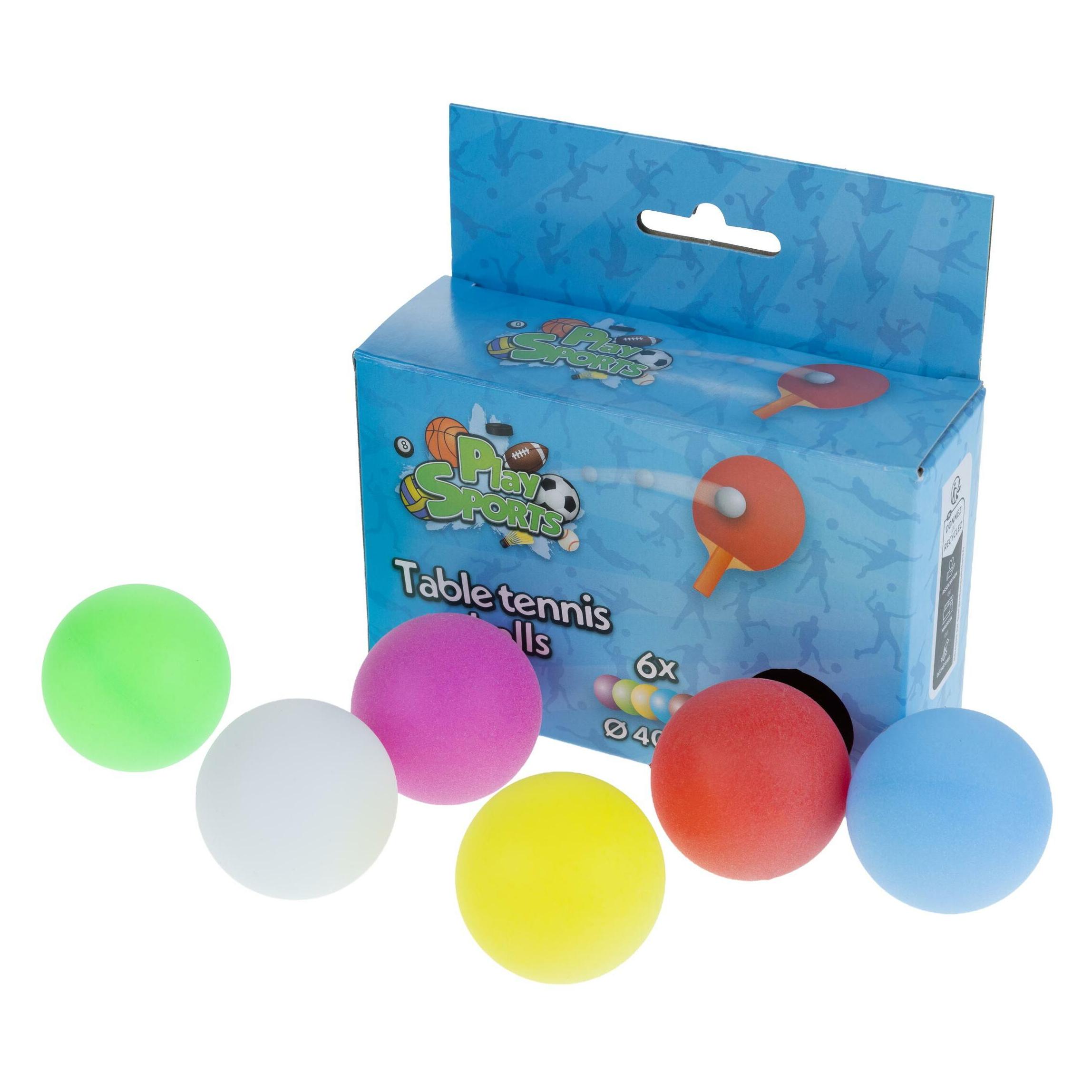 XQ Max FTM Tischtennisball 6 Stück, mehrfarbig (6 Stk.) (F-KIA430060)