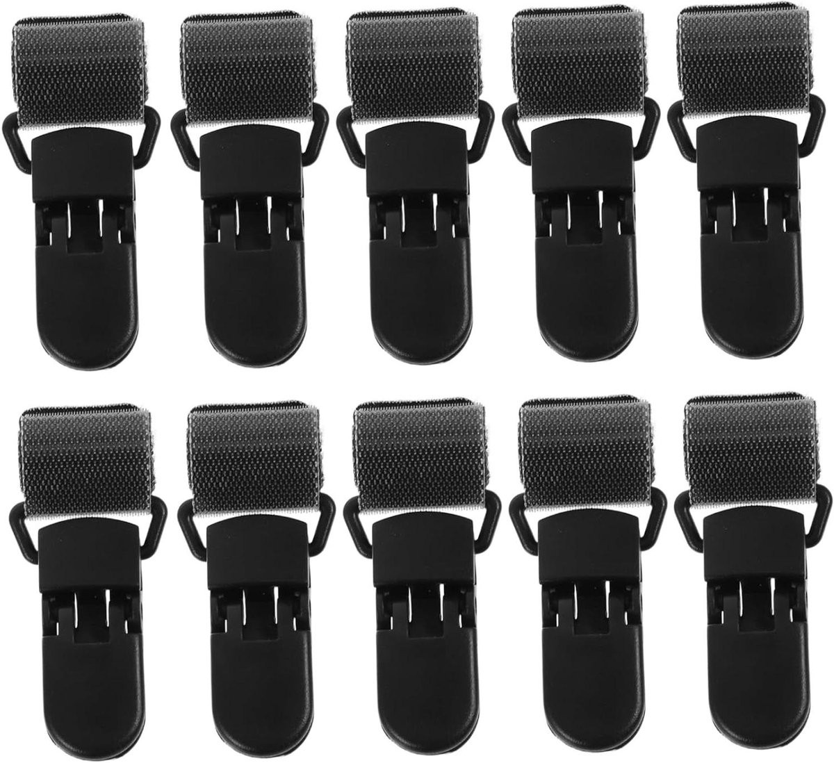 Vlaggenklemmen Tuinvlag Accessoires Zwart - 12 stuks