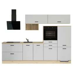 Küchenblock IBZ ohne Geräte ca.300cm Weiß