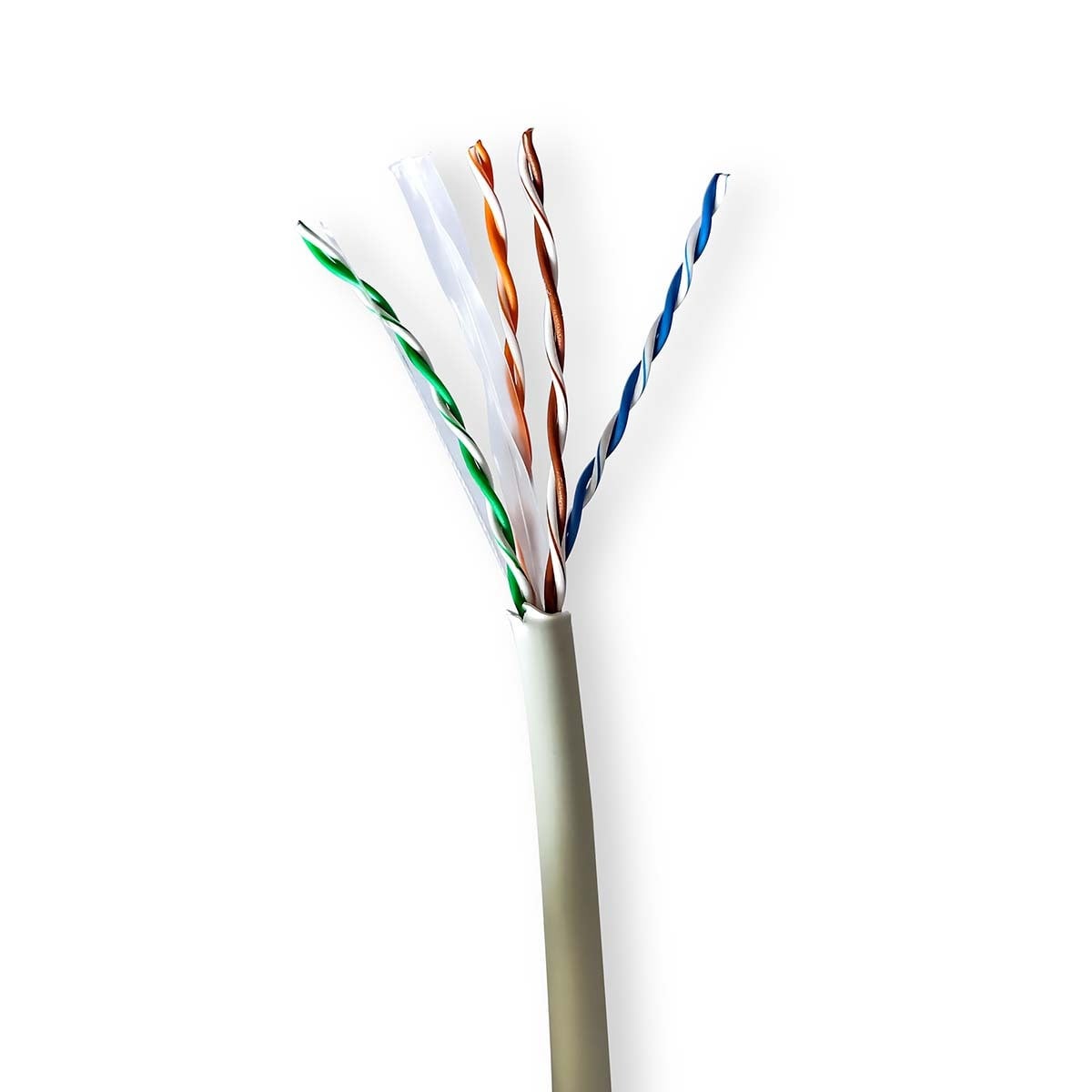 Nedis CCBG8525GY100 Cat6 U/UTP Netwerkkabel, 100 meter, grijs
