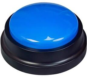 Uplifted Finds Recordable Pet Training Button blue