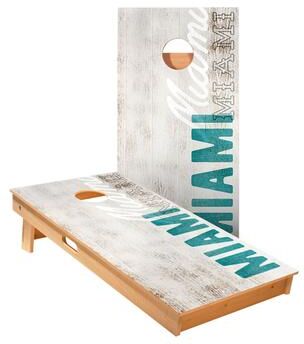 Skip's Garage Miami Vintage Gameday Cornhole Boards