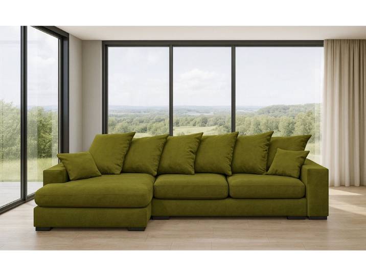 Kaiser Möbel Ecksofa Ecksofa Sofa L-form, Couch L-form Gabon Ottomane Links/Rechts