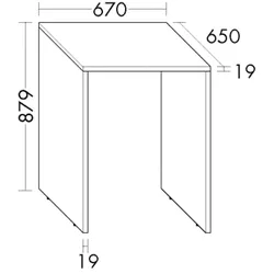 Burgbad Verkleidung System 30 Preisgruppe 3 Diago 879x670x650 Weiß Hochglanz, WYFB067F1507 WYFB067F1507