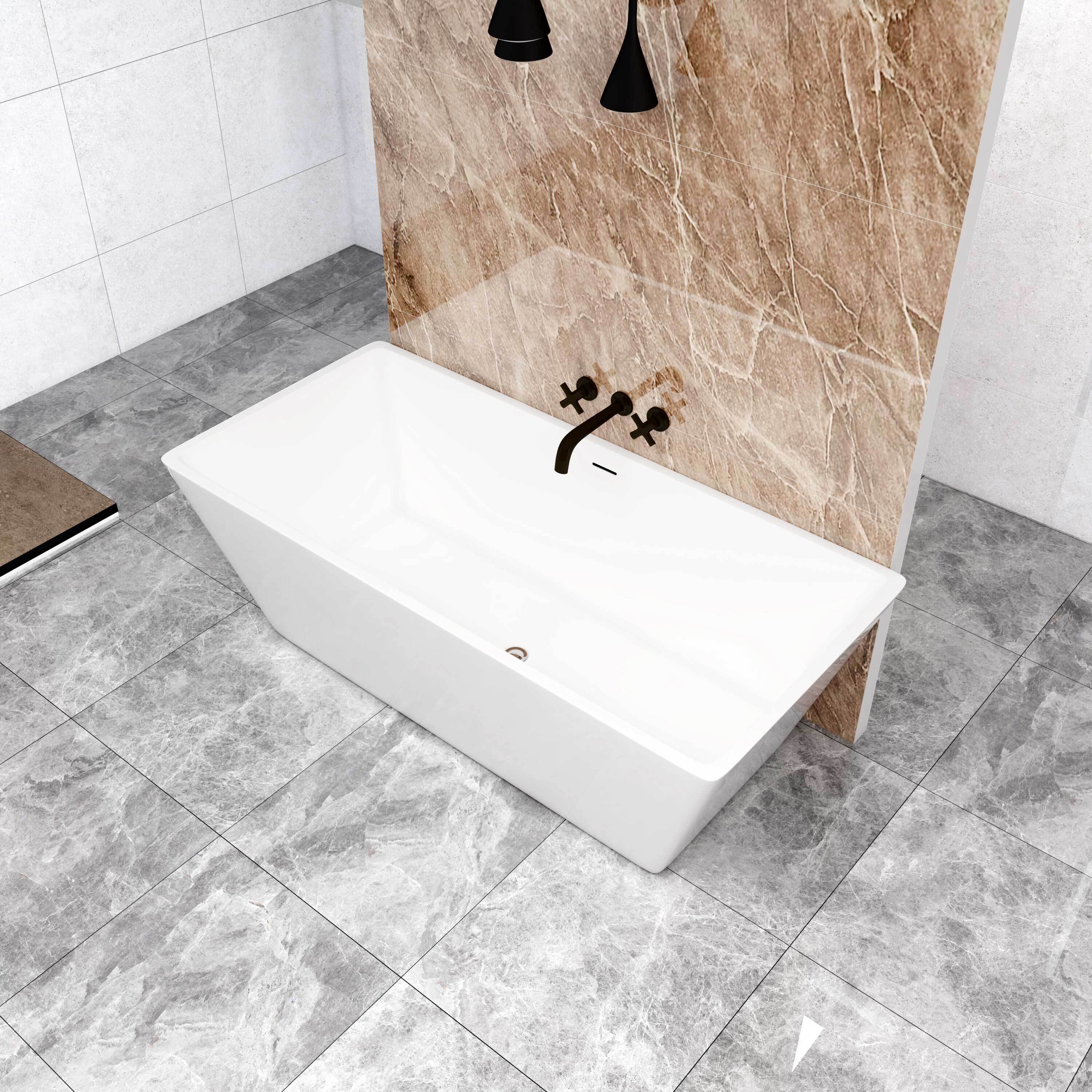 Rechteck Badewanne 170x80cm Verschenken Acrylschürze, Füßen und Ablaufgarnitur