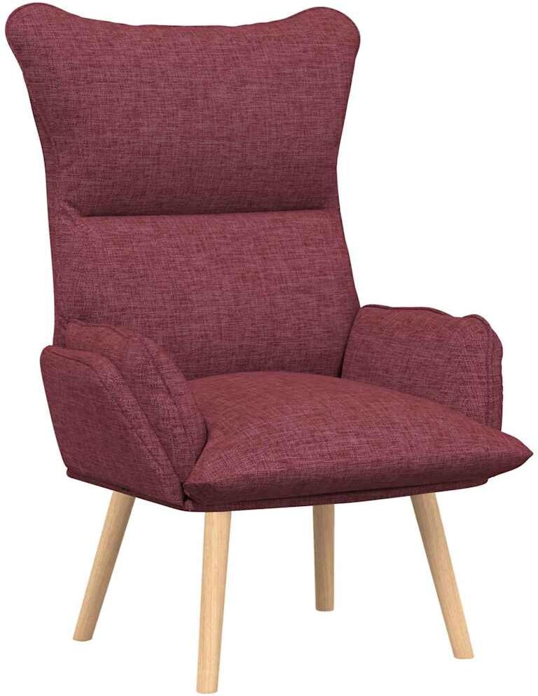 vidaXL fauteuil Bordeaux 69 x 74 x 93 cm Fabric and Plywood