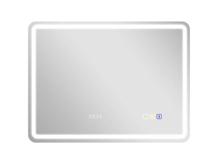 Miroir de salle de bain LED - Miroir mural salle de bain - Miroir lumineux - Bluetooth - 3 teintes - Horloge - Mémoire - ZENLINKJH
