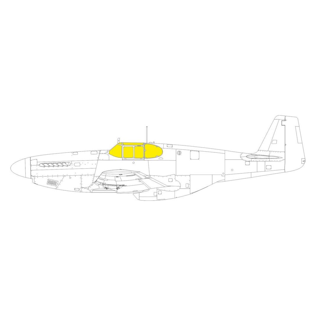 Eduard P-51B/C framed canopy 1/48 (EX1051)