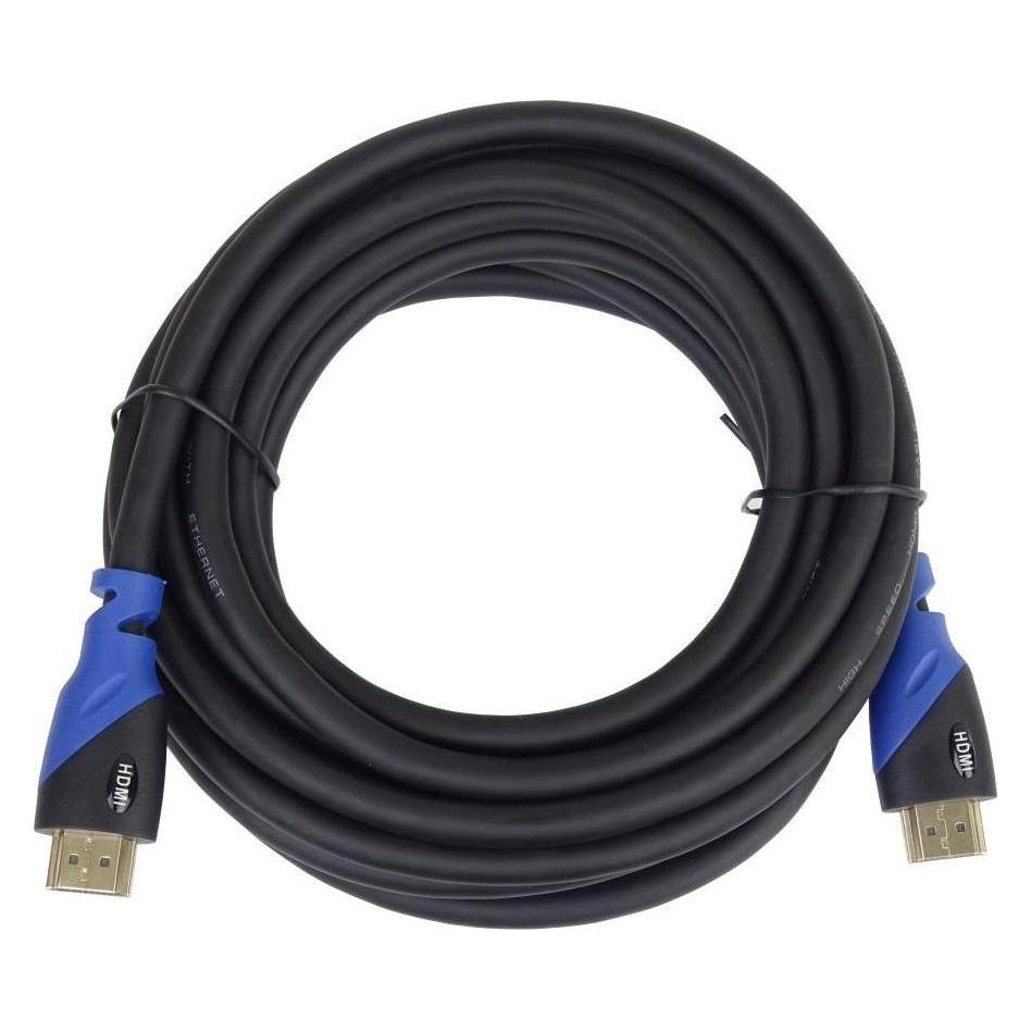 PremiumCord Ultra HDTV z kabel HDMI2.0 HDMI cable HDMI Type A (Standard) Black, Blue (2 m) (KPHDM2V2)