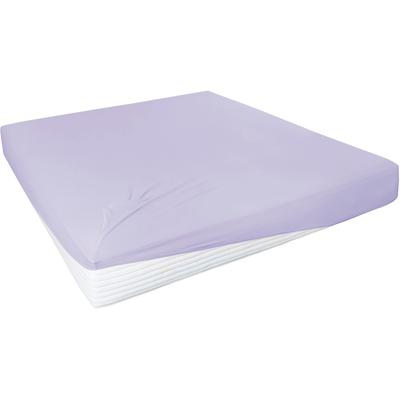 Spannbettlaken PRIMERA "Elasthan-Feinjersey", lila (lavendel), 1 Stk., Jersey-Elasthan, 180-200x200-220 28cm, Jersey-Elasthan, Obermaterial: 95% Baumwolle, 5% Elasthan, Bettlaken, Spannbettlaken, PREMIUM, aus 95% gekämmter Baumwolle und 5% Elasthan,...