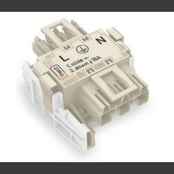 WAGO Netz-Adapter Netz-Stecker - Netz-Buchse Gesamtpolzahl: 3 Weiß 25 St. Package 770-6223