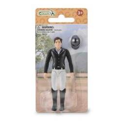 Collecta Eine professionelle Jockeyin mit einem hellen Reithelm (61087214)
