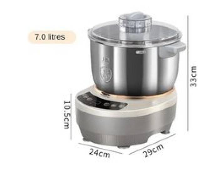 Pétrin Électrique 7L Machine à Pétrir avec Fermentation à Température Constante Bol en Acier Inoxydable 200W