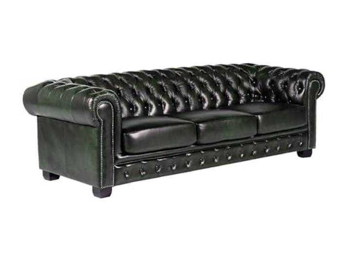 Vente-unique - Sofa ohne Schlafmöglichkeit 4 Personen Brenton - Leder 100% Leder Robustes und langlebiges Büffelleder
