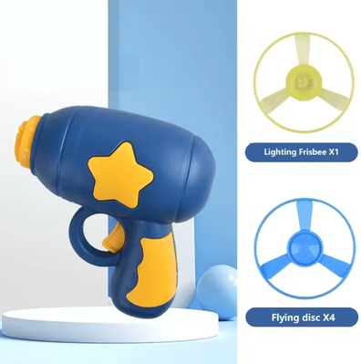 Inspire Curations LaunchPaws Mini Flying Disc Cat Toy Shooter For Interactive Play 1 dark Blue