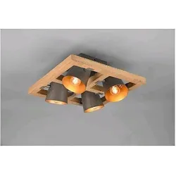 Trio, Deckenleuchte, Deckenleuchte antik Nickel 'Bell' 4flg (E14)