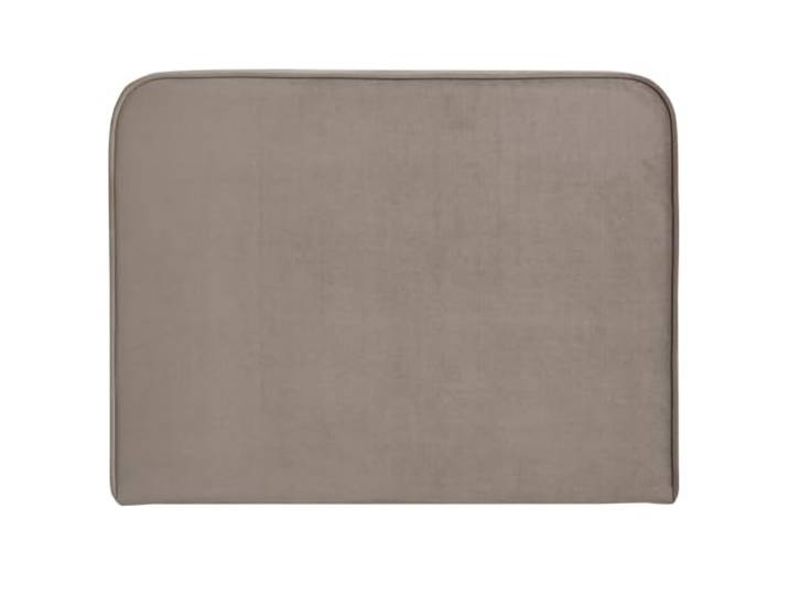 IDIMEX Kopfteil LUNAR 90cm, Greige - Headboard mit Wandbefestigung, Bettkopfteil für Boxspringbetten, weicher Samt, Bettkopfteil modern