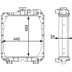 Kühler Motorkühlung MAHLE CR 101 000S