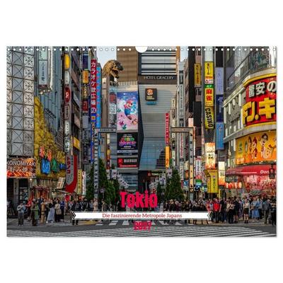 Tokio. Die faszinierende Metropole Japans (Wandkalender 2027 DIN A3 quer), CALVENDO Monatskalender