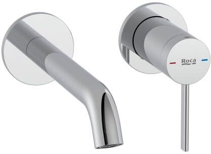 Roca Ona wall-mounted washbasin mixer Projection 17.5 cm A5A359EC00