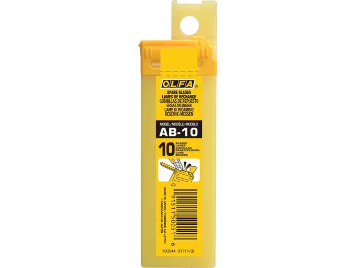 Olfa AB-10 - Reservemesjes - 9mm - Blister van 10