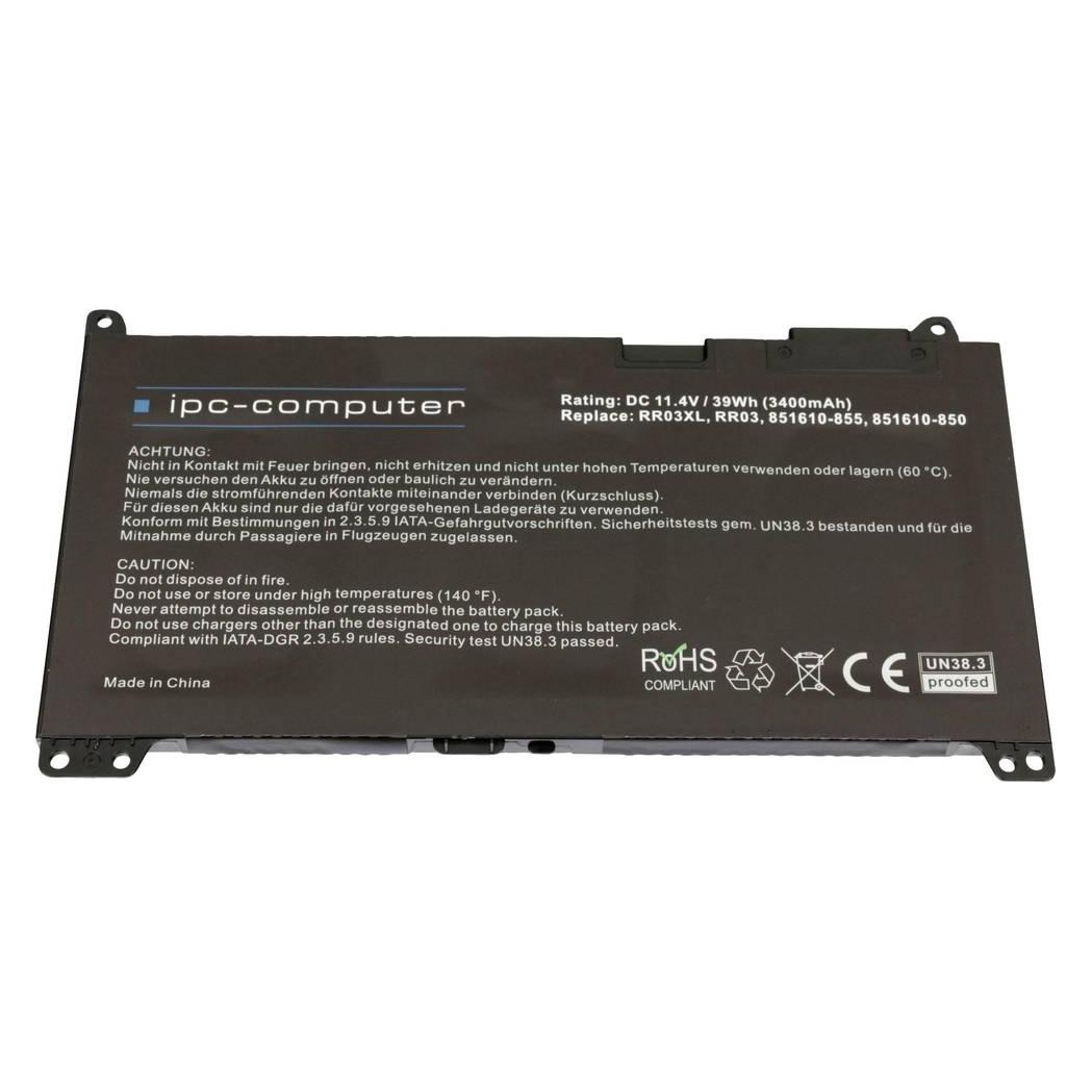 IPC Notebook-Akku RR03 Replace 11.4 V 3400 mAh HP (3400 mAh) (RR03 REPLACE)