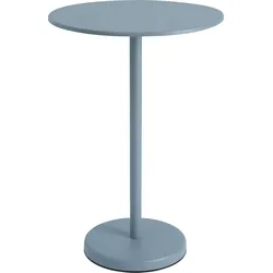 Linear Couchtisch rund 70 x 105 cm, gedämpftes Blau