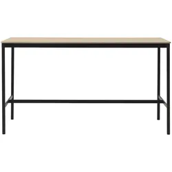 Muuto Base Stehtisch, 190 x 85 cm, höhe 105cm, eichenfurnier / schwarz