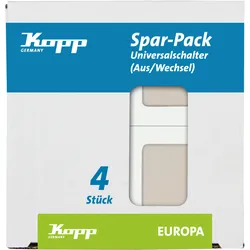 Kopp Universalschalter EUROPA creme-weiß Profi-Pack