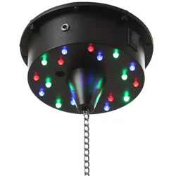 SATISFIRE Spiegelkugel Motor - farbigen LED bis 20cm Kugeln - MBM-B203RGBW Batteriebetrieb