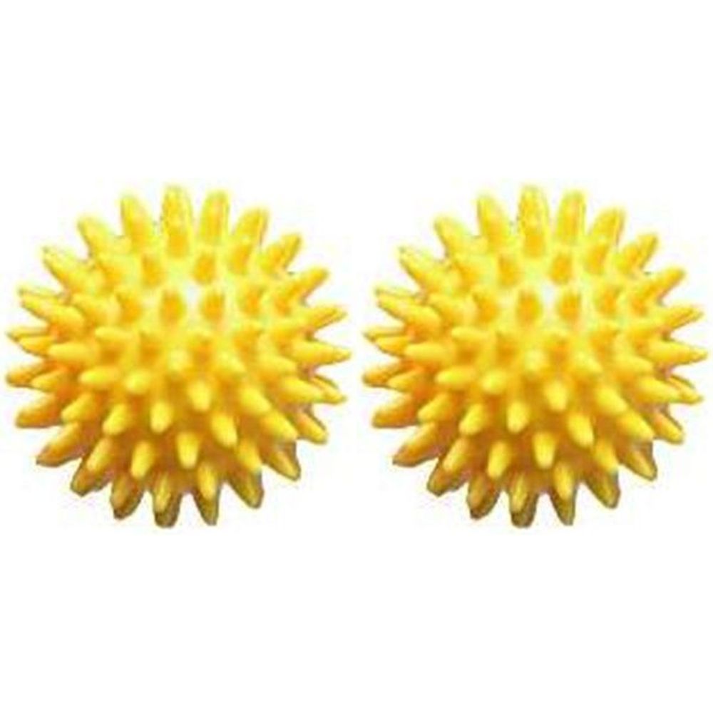 Massageball Igel Gelb 8CM x2 2x1 St Ball new