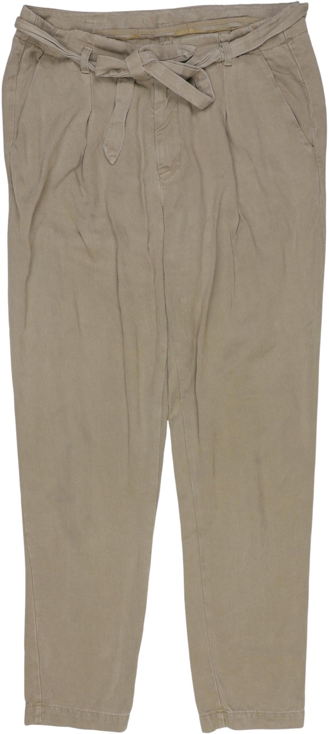 Transit PAR Such Damen Stoffhose, Beige, Gr. W32, Lyocell - Second Hand