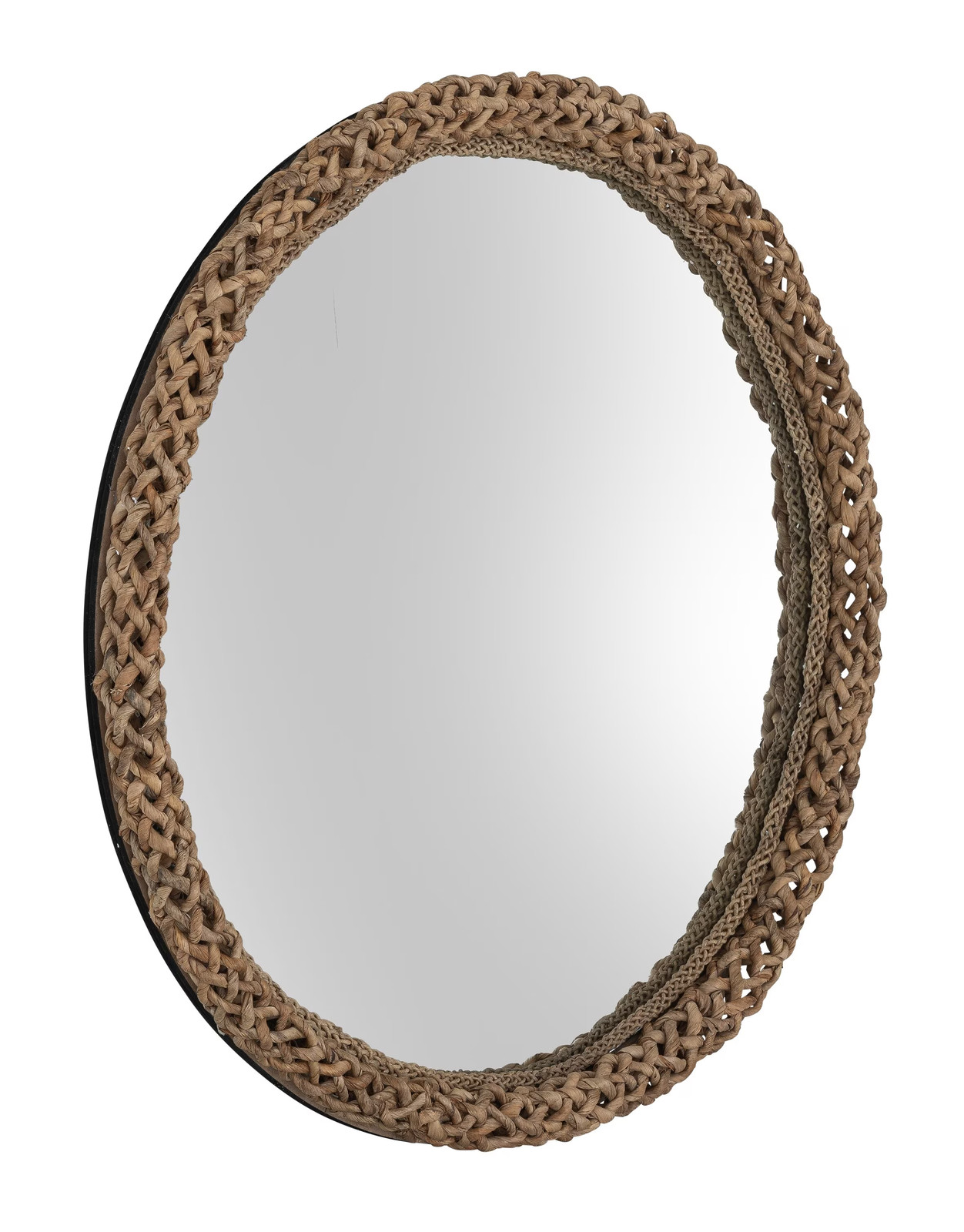 MUST Living Spiegel Puerto Rico Rond - Bruin - Ø80cm