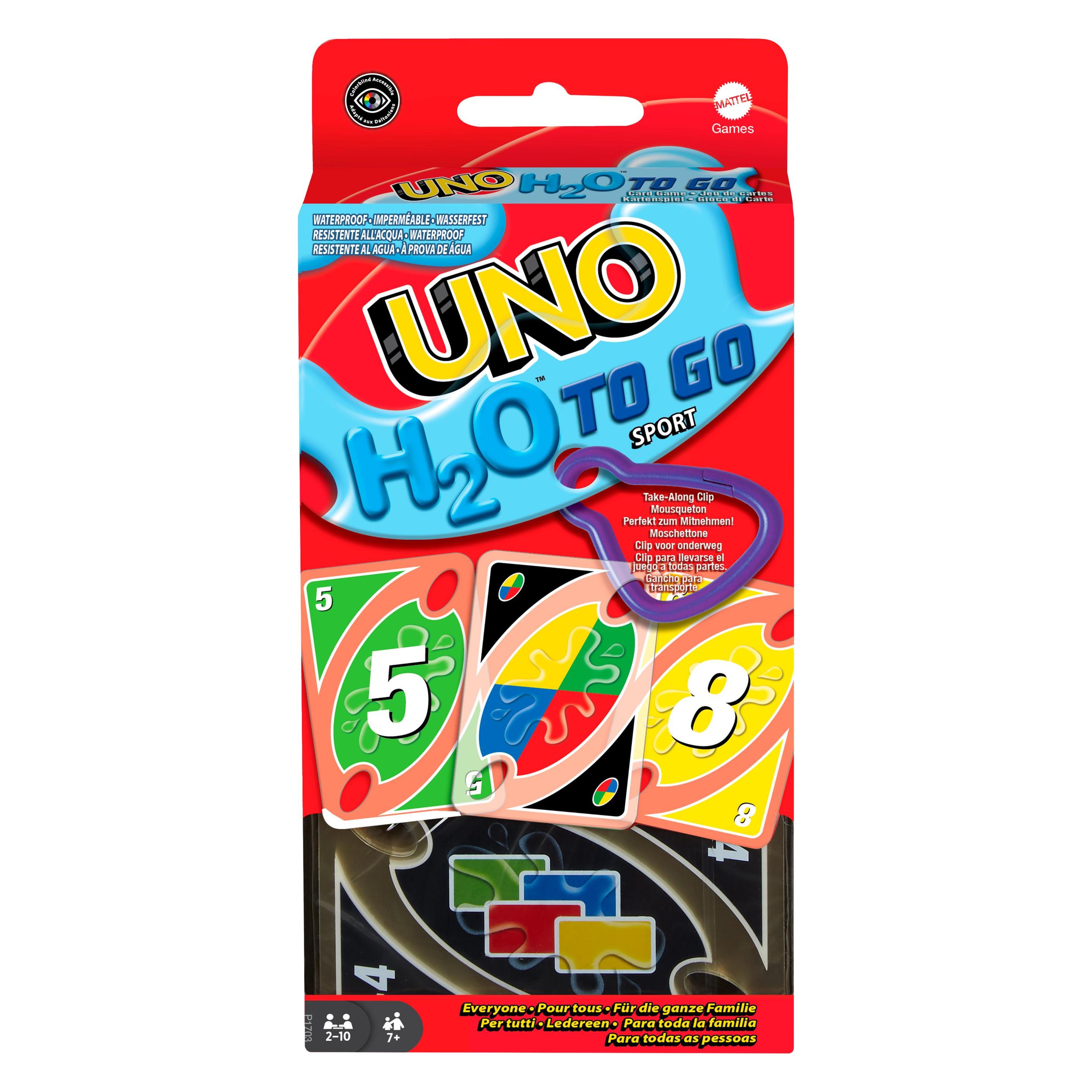 Mattel Games Uno H2O To Go (Deutsch, 2 - 10 Spieler) (P1703)