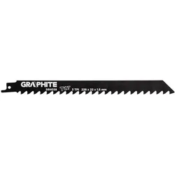 Graphite, Sägeblatt, sliding saw blades (reciprocating saw blade, TC, 228 x 22 x 1.5 mm, 3TPI)