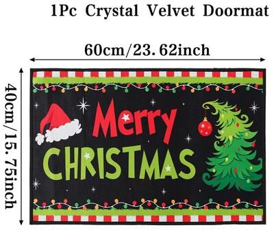Multicon Wholesale Hub Outdoor Christmas Welcome Doormat, Merry Christmas Decoration For Home, Navidad Xmas Ornament, New Year Gifts style 1