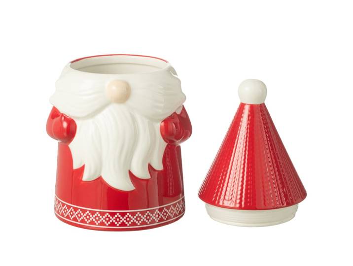 Boite à biscuits en forme de père noël