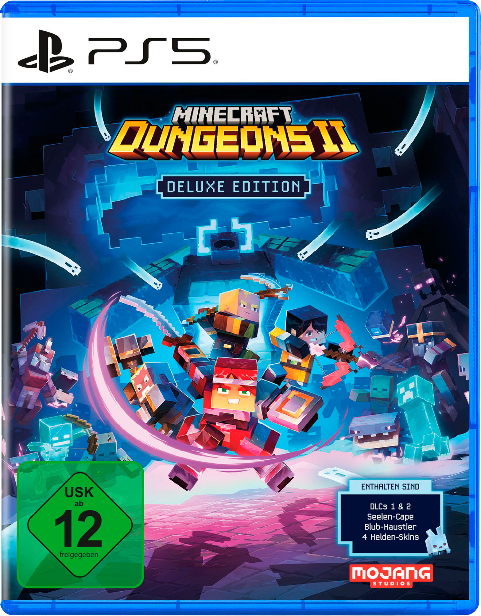 MOJANG STUDIOS Spielesoftware "Minecraft Dungeons II – Deluxe Edition", bunt (weiß, neutral), PlayStation 5, Spielesoftware, Spielesoftware