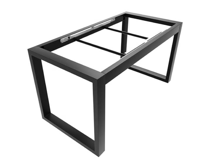 MetaloPro Draw Tischgestell 140x70x72 cm, Tischbeine Metall, Schwarz Esstischgestell und Schreibtischgestell, pulverbeschichtet, hergestellt in der Slowakei