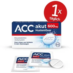 ACC® akut 600 mg bei Husten - nur 1 Brausetablette täglich 40 St
