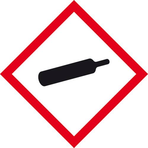 SafetyMarking 21.B1019 GHS-Gefahrenpiktogramm 04 Gasflasche Folie selbstklebend (B x H) 100mm x 100mm 1St.